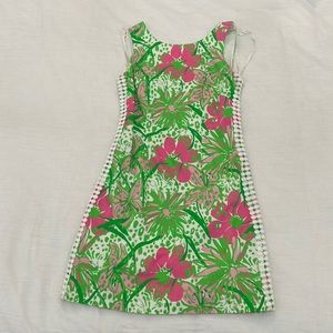 Lilly Pulitzer Delia Shift Cabana Pink in the Garden Dress Size 0